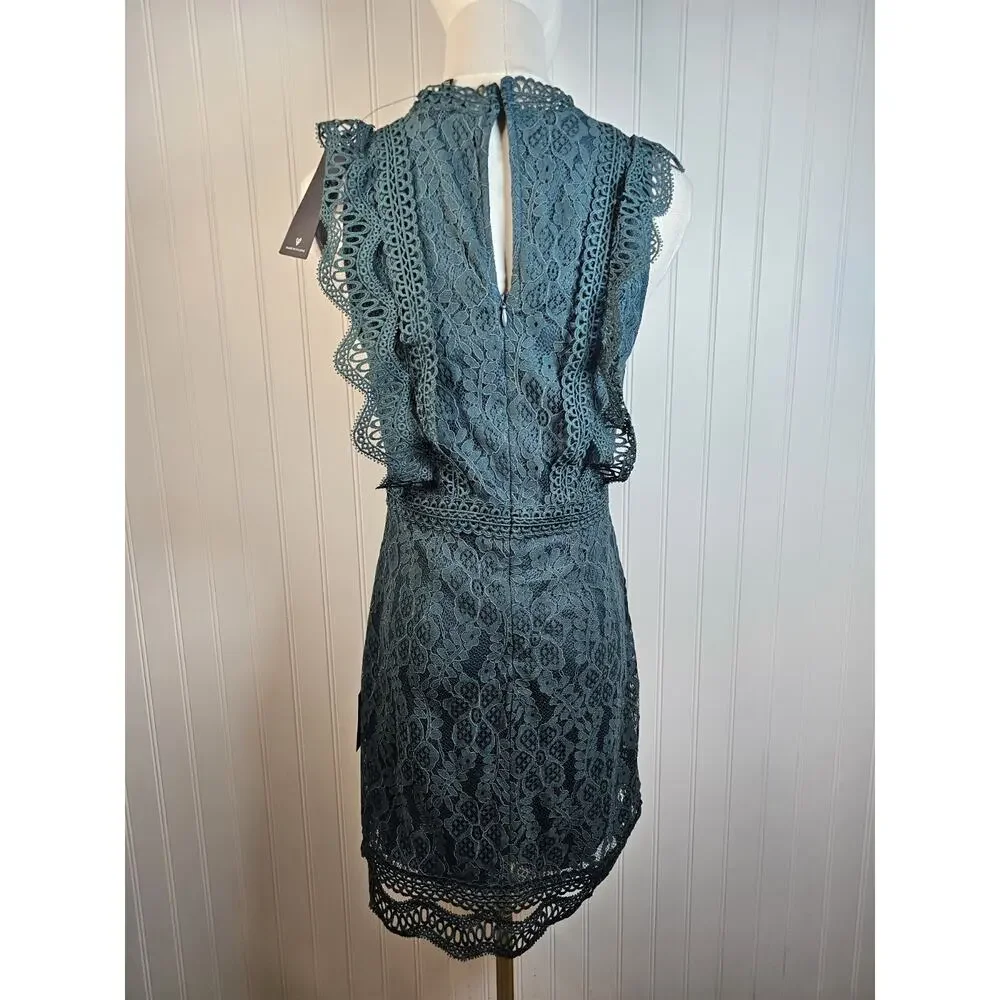 Lulus My Sweetheart Lace Mini Dress Women's Size‎ S Green New